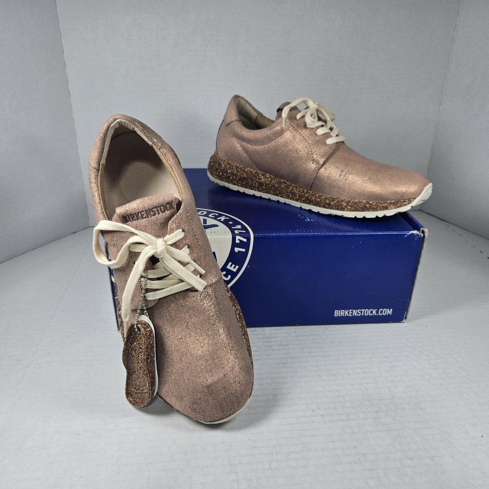 Birkenstock Wrigley Dusty Rose Metallic Sneakers Size EU 39 Narrow US Women's 8